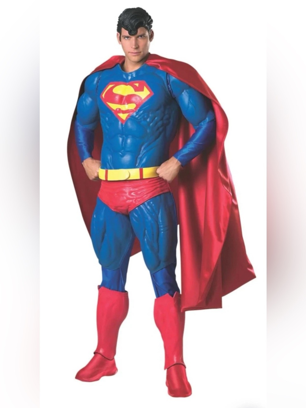 Rubies Official Superman Adult Costume 909865. Cosplay Latex Molded Muscles 10pc